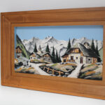 Photo 1 - Tableau relief Le village dans la montagne