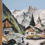 Photo 3 - Tableau relief Le village dans la montagne