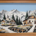 Photo 4 - Tableau relief Le village dans la montagne