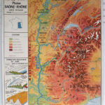 Photo 1 - Affiche carte Alpes Jura Bassin aquitain et Pyrénées