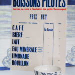 Photo 1 - Pancarte tarifs Boissons Pilotes