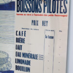 Photo 2 - Pancarte tarifs Boissons Pilotes