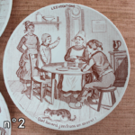 Photo 2 - Assiette Sarreguemines Les vocations