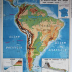 Photo 1 - Affiche carte Amérique du Sud / Océanie