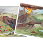 Affiche Les volcans / Les eaux d&rsquo;infiltration