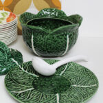 Photo 3 - Soupière et assiette chou vert