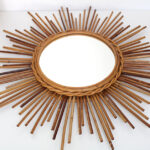 Photo 4 - Miroir soleil rotin