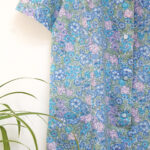 Photo 4 - Robe vintage à fleurs bleues