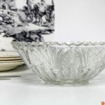 Saladier en verre ciselé