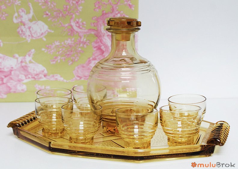 Service à liqueur Art Déco