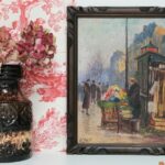 Tableau La marchande de fleurs Jules Saint Saëns