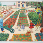 Photo 4 - Affiche A l’arrêt de l’autobus Le jardin au printemps