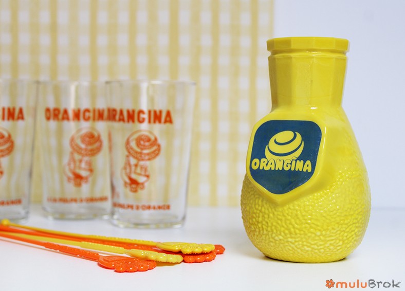 Porte pailles Orangina