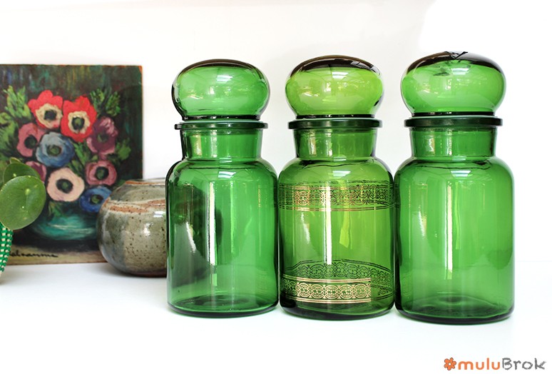 Pot en verre vintage