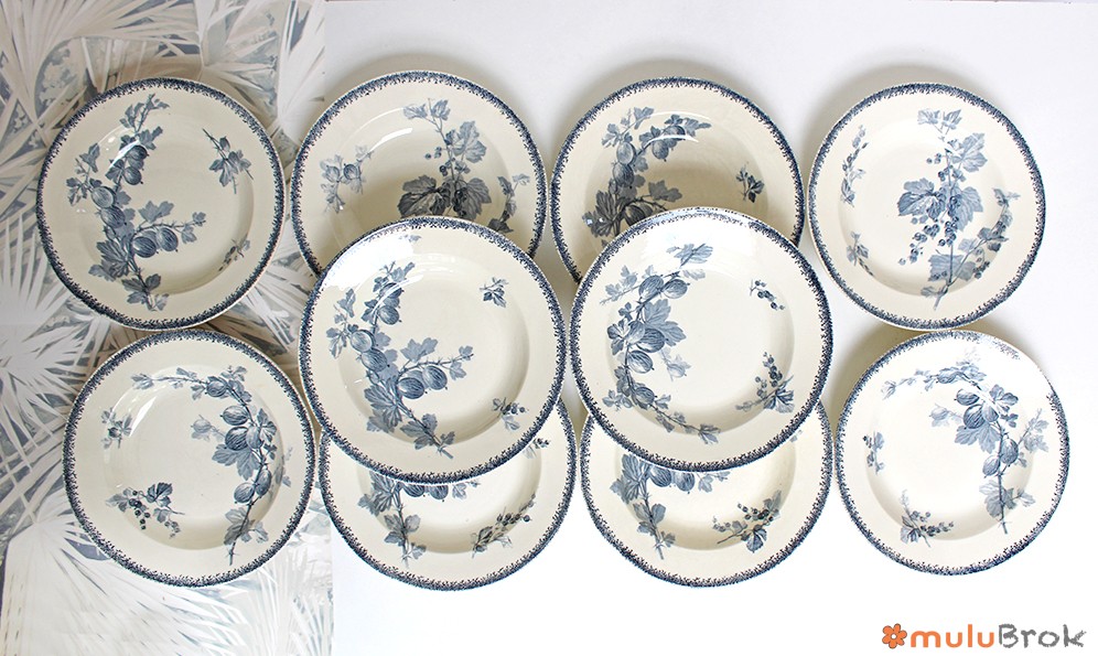 Assiette Sarreguemines Groseilles