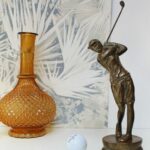 Statue bronze le golfeur