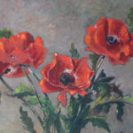 Photo 2 - Tableau Les pavots de Charles Laperdrix