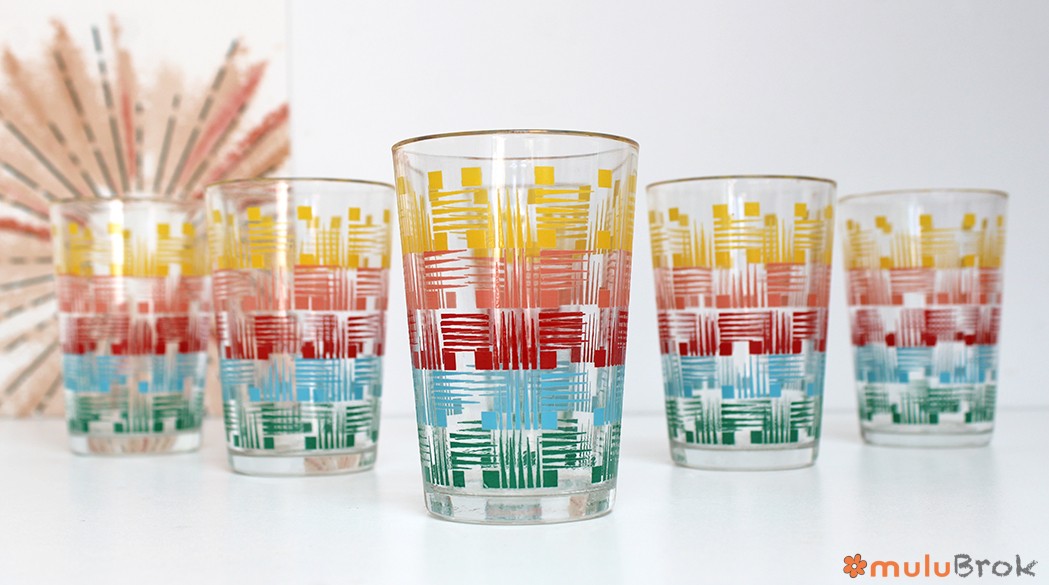 Verre coloré graphique