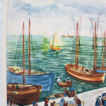 Photo 5 - Affiche Le port de pêche / Travail dans la forêt