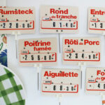 Etiquette boucherie en francs