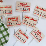 Photo 1 - Etiquette boucherie en francs