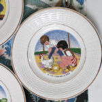 Photo 2 - Assiettes Sarreguemines Scènes d&rsquo;enfants