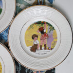 Photo 7 - Assiettes Sarreguemines Scènes d&rsquo;enfants