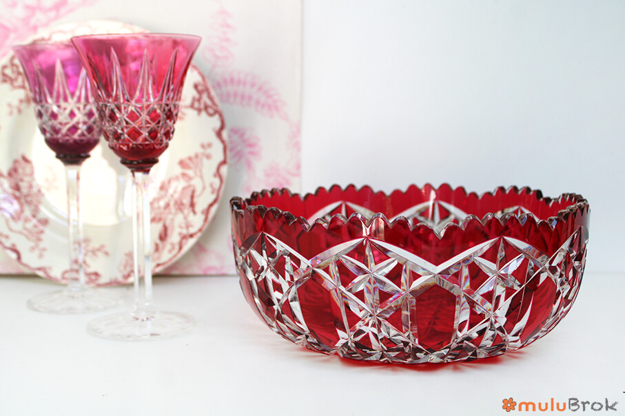 Coupe à fruits en cristal