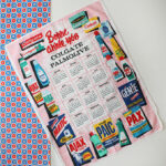Photo 1 - Torchon calendrier 1968 Colgate Palmolive
