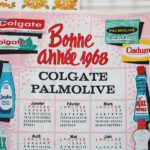 Photo 2 - Torchon calendrier 1968 Colgate Palmolive